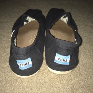 Black Womens Toms worn once